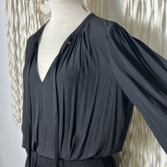 Ramy Brook NWT Black Rosey Mini Dress Size M - Picture 4 of 12